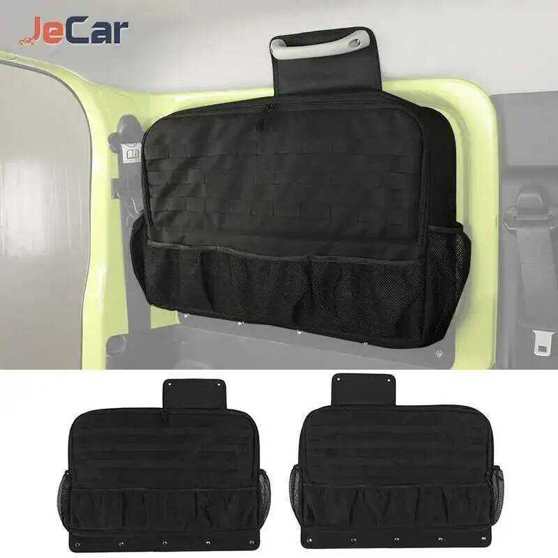 JeCar Storage Trunk ด้านข้างกระเป๋า Oxford ผ้าวัสดุรถสําหรับ Suzuki Jimny 2019 Up Stowing TI อุปกรณ์