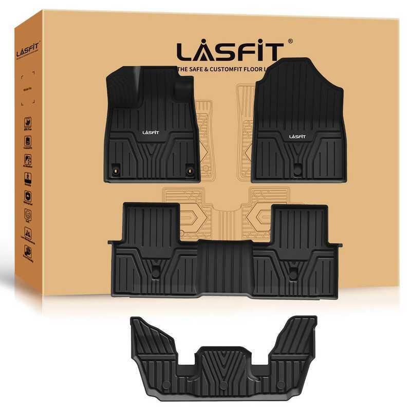 LASFIT สําหรับนักบิน Honda 2025 2024 2023 Custom TPE Floor Liners 1st 2nd & 3rd แถวทุกสภาพอากาศ Prot
