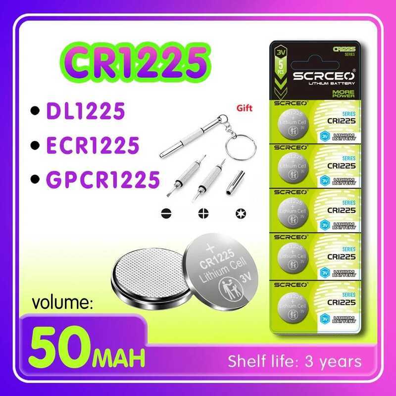 CR1225 2PCS-10PCS DL1225 ECR1225 GPCR1225 แบตเตอรี่ลิเธียมแมงกานีสไดออกไซด์ 1.5V แบบปุ่ม เหมาะสำหรับ