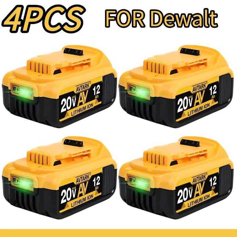 20V แบตเตอรี่ลิเธียมทดแทน 12.0Ah สำหรับ 18V DCB184 DCB200 DCB180 DCB181 DCB182 DCB201 DCB206