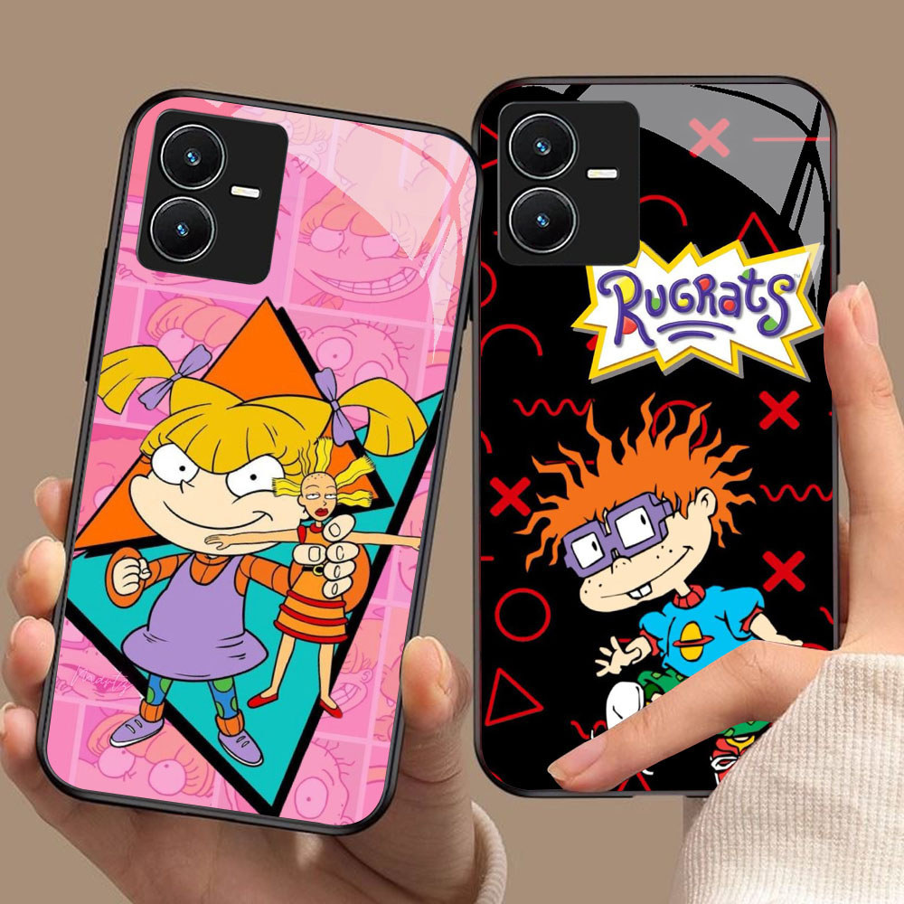 YS-84 Rugrats HD Glass Casing สําหรับ VIVO Y22 Y35 Y75 Y28 Y22S V25 Y55 iQOO Z6