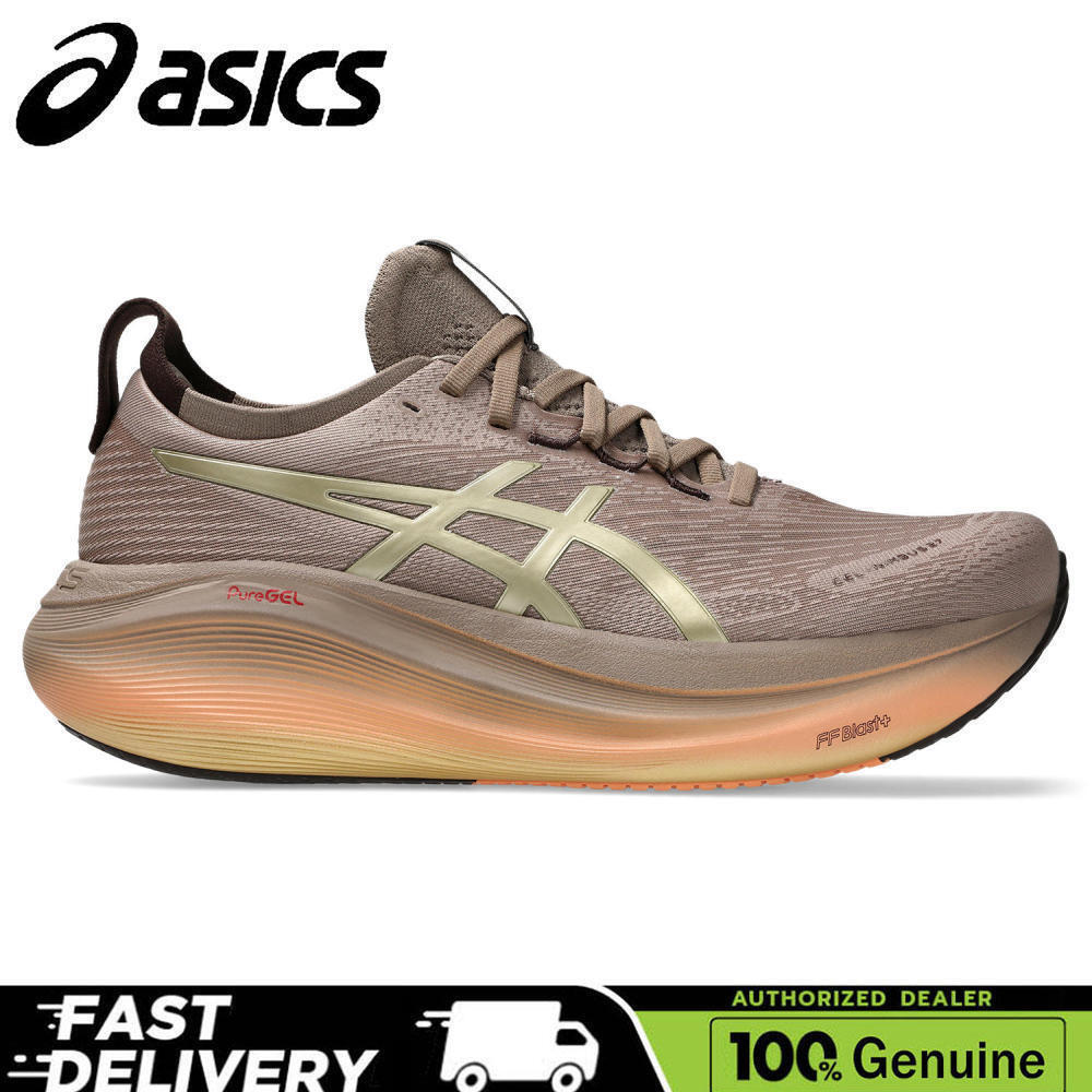 【100% Genuine】Asics GEL-NIMBUS 27 LUXE Low-top Men Running Shoes Durable Lightweight Women Casual Sh