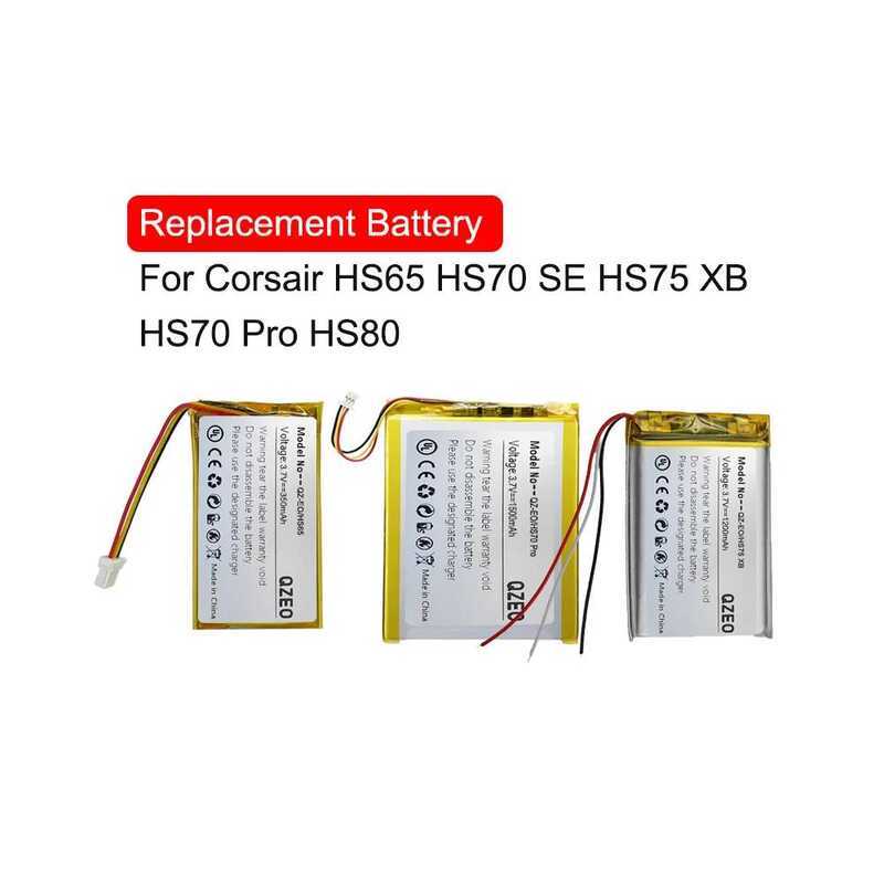 Corsair แบตเตอรี่ทดแทนสำหรับหูฟังไร้สาย HS65 SE HS75 XB HS70 Pro HS80