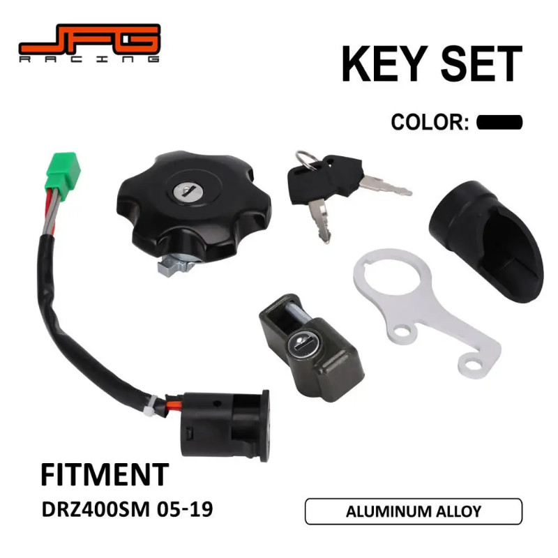 Motorcycle Ignition Key Switch Gas Cap Helmet Lock Set For Suzuki DRZ400SM DRZ 400SM 2005-2019