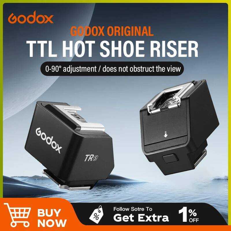 C Godox TR C/N/F/S/O TTL Hot Shoe Riser Compatible With Canon E-Ttl Ii, Nikon I-Ttl, Sony Fuji OM S