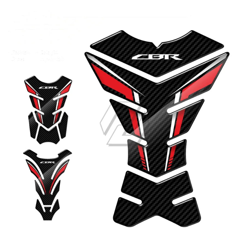 For Honda CBR 250RR 600RR 900RR 1000RR 650F 1100XX Fireblade 3D Carbon-look Motorcycle Tank Pad Pro