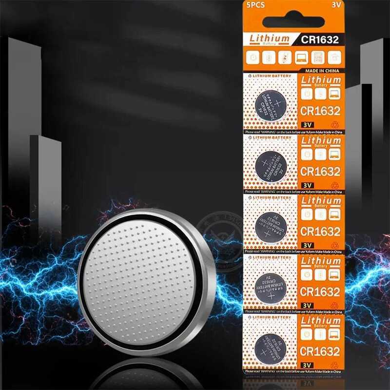 CR1632 แบตเตอรี่เซลล์เหรียญ ขนาด 3V 125mAh CR 1632 DL1632 BR1632 LM1632 ECR1632 แบตเตอรี่ลิเธียมสำหร
