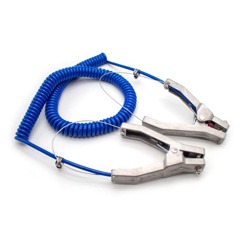 5M Anti Static Grounding Wire Static Grounding Clamp Static Grounding Assembly 2 Aluminium Alloy Cl