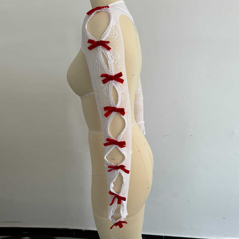 ครีมกันแด้งคอนซีลเลอร์ พร้อมผ้าคลุมไหล่และถุงมือ สไตล์ยุค Y2K อินเทรนด์ Asian Culture Flocking