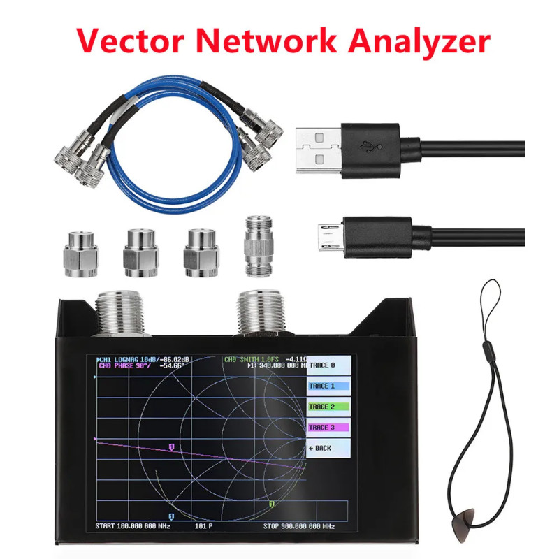 4.0 inch LCD Screen 3G Vector Network Analyzer Set SAA2N SAA-2N NanoVNA V2 Antenna Analyzer Shortwa