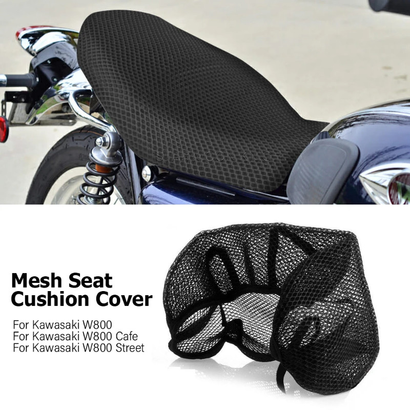 For Kawasaki W 800 W800 Cafe Street Motorcycle Accessories 3D Waterproof Breathable Mesh Seat Cushi