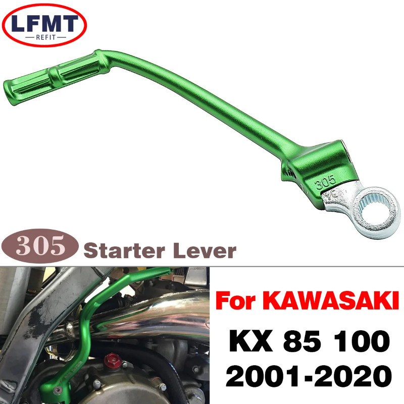 Motorcycle CNC Aluminum Forged Kick Start Starter Lever Pedal For Kawasaki KX 85 KX 100 KX85 KX100