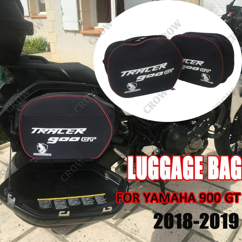 Motorcycle Side Luggage Bag Saddle Liner Bag FOR YAMAHA 900 GT 2018-2019 Black nylon LUGGAGE BAG