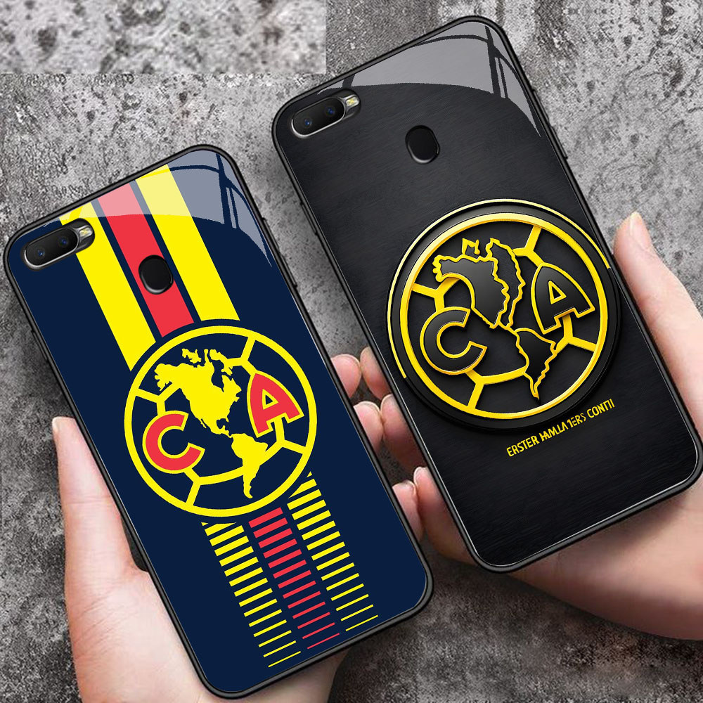 YS-44 Club America HD Glass Casing สําหรับ OPPO A7 A12 A12S A11K A5S F9 F7 F5 Realme 2 Pro