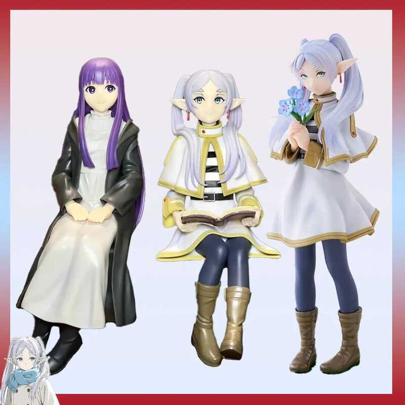 C 14Cm Frieren: Beyond Journey's End Anime Figure Sitting Fern Action Figures Frieren Noodle Stoppe