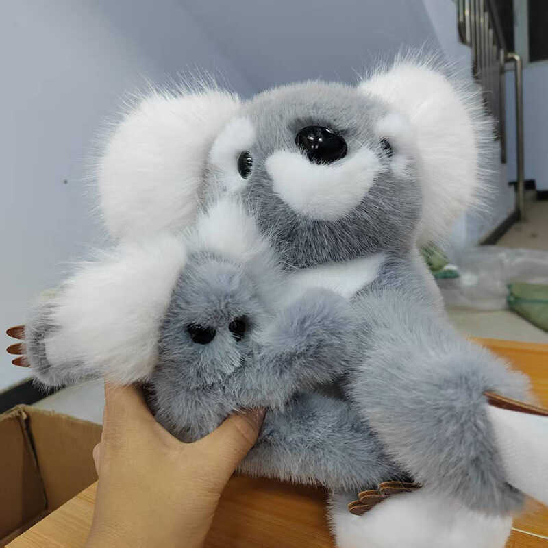 การ์ตูนการ์ตูน Koala Plush ของเล่นตุ๊กตาจี้พวงกุญแจน่ารัก Tree Wombat ตุ๊กตาตุ๊กตาแม่และเด็กรุ่น Min