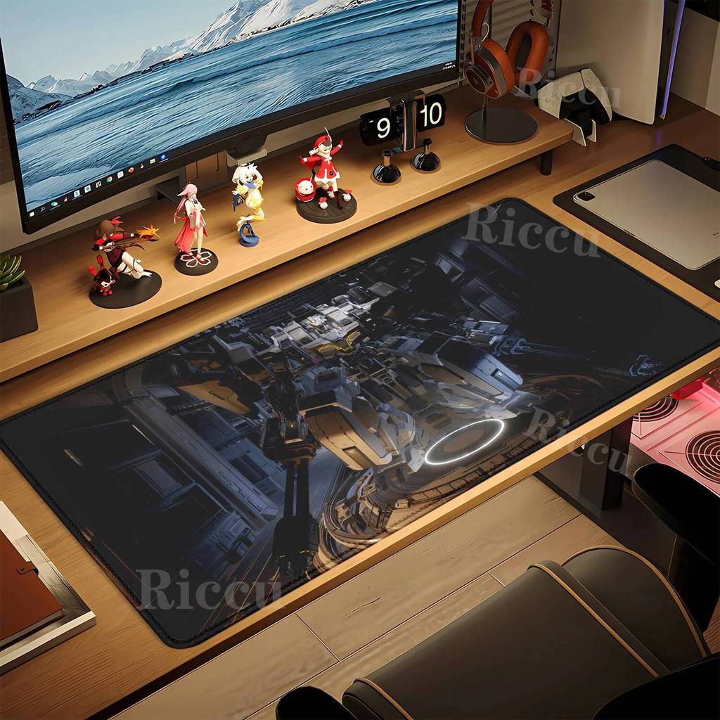 เกม Mecha BREAK แผ่นรองเมาส์สําหรับเล่นเกมขนาดใหญ่ Mousepad Gamer คอมพิวเตอร์มืออาชีพ 900x400 มม.HD 