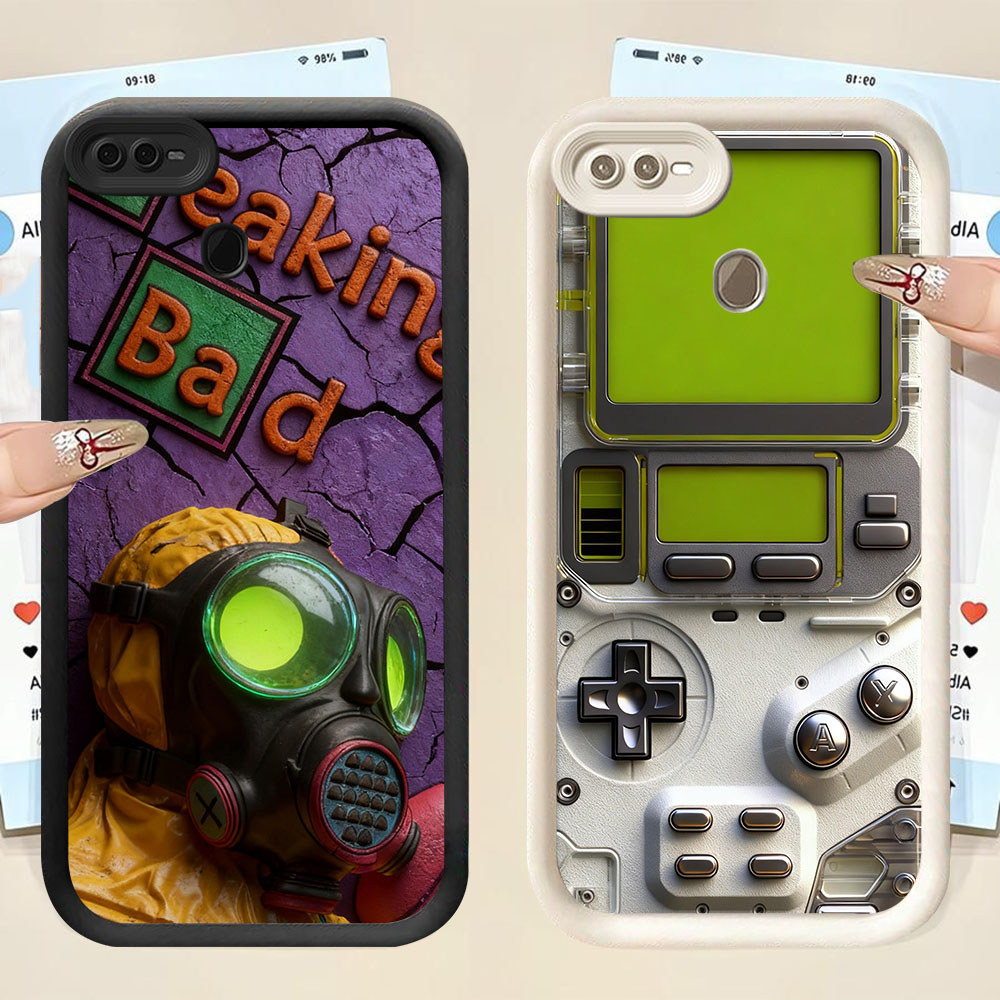 YS-66 Lego Robot เคสกันกระแทกสําหรับ OPPO A7 F7 A12s A12 F9 A5S Realme 2 Pro