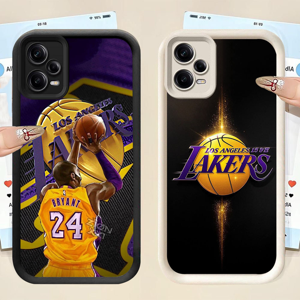 YS-65 Lakers บาสเกตบอลกันกระแทกสําหรับ Xiaomi Redmi หมายเหตุ 12 15C Turbo 3 13X POCO X5 F5 F6 F7 M6