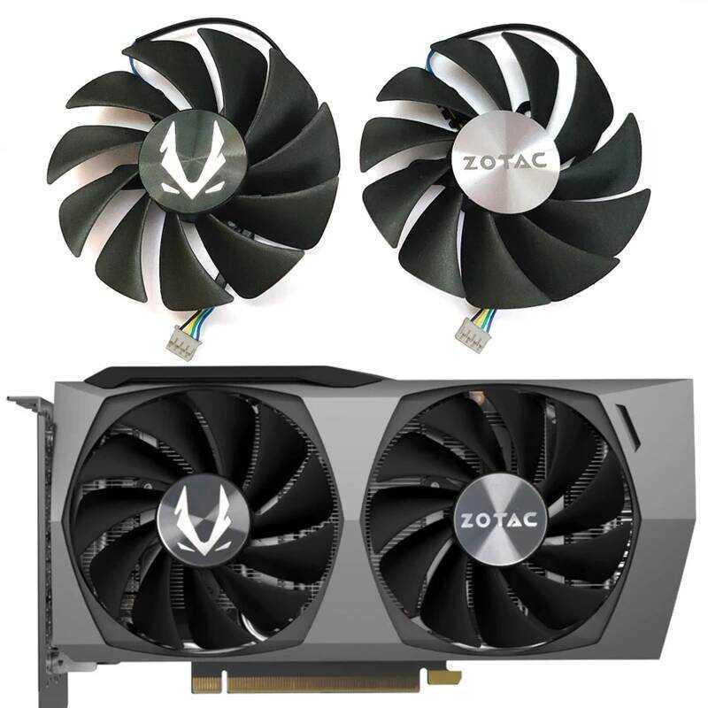 พัดลม ใหม่ GPU GA92S2U ขนาด 89 มม. 4PIN สำหรับการ์ดแสดงผล ZOTAC GeForce RTX 3060 3060TI Twin Edge มม