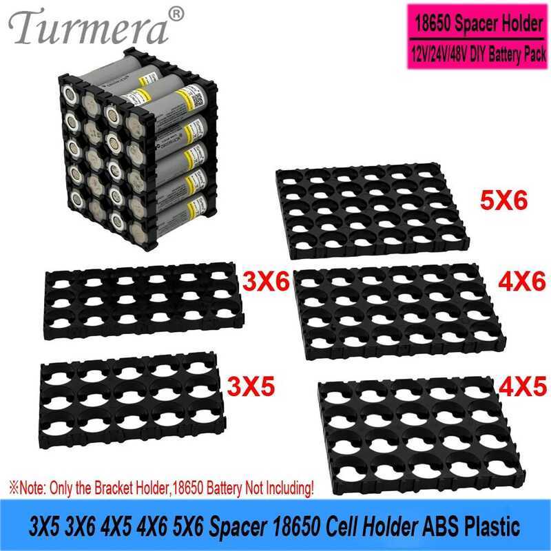 Turmera ที่ยึด 18650 ขนาด 3X5 3X6 4X5 4X6 5X6 แบบยึด 2P 3P 4P เชื่อมนิกเกิล ระยะห่างรู 20.25 มม. สำห