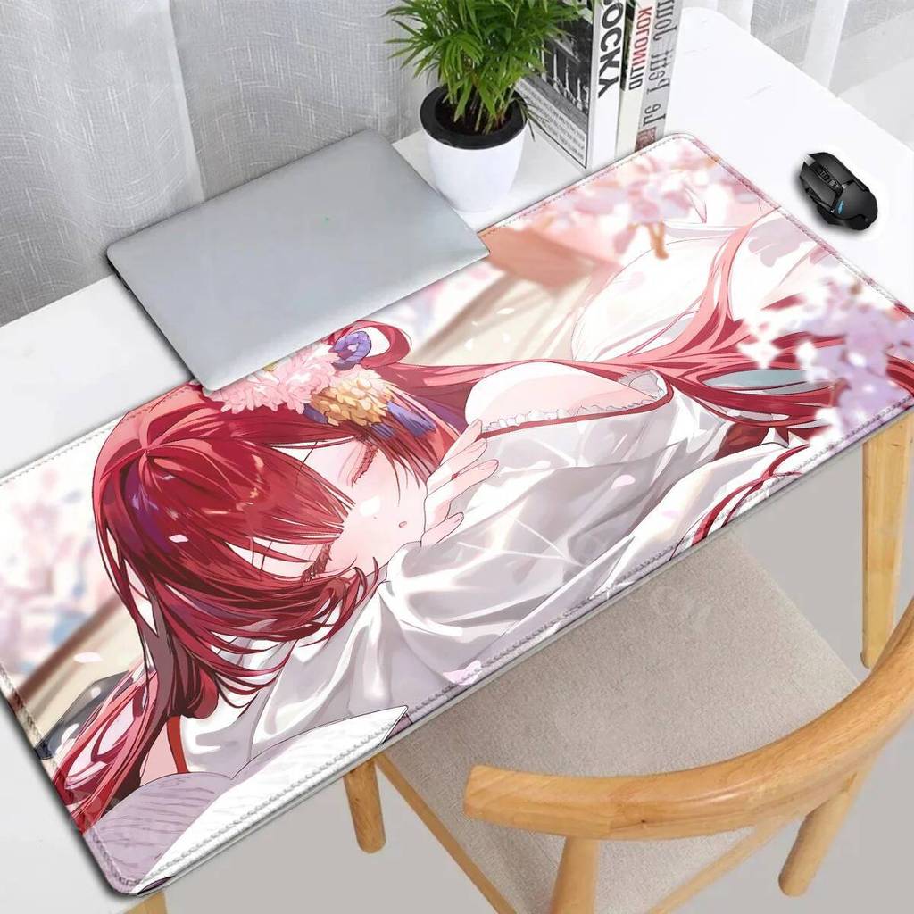 Dragon Raja Uesugi Erii Mousepad Gamer เมาส์ Pad Light Gaming อุปกรณ์โต๊ะ Art คีย์บอร์ดลื่น teclado 