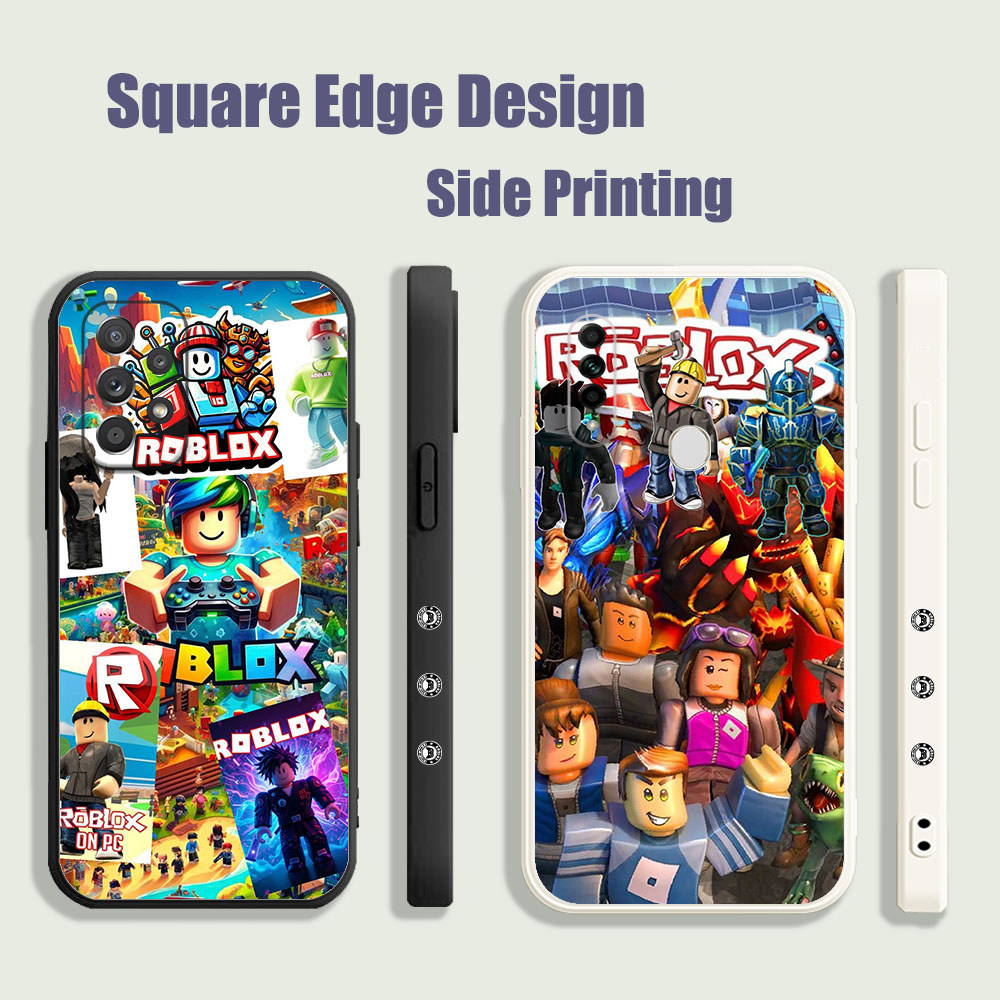 ปลอกสําหรับ Tecno Spark GO 2020 6 Air 5 Air 7 Pro 18 18P 18T ROBLOX เกม WJS17 เคสโทรศัพท์ขอบสี่เหลี่