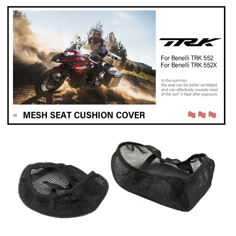 For Benelli TRK 552 X 552X TRK552 TRK552X 2024 Motorcycle Accessories Breathable Mesh Seat Cushion