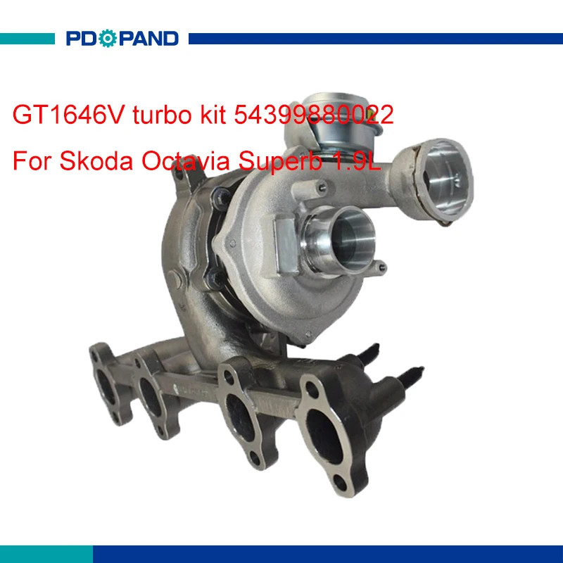 GT1646V turbo kit turbocharger supercharger part for Skoda Octavia Superb 1.9L 038253016R 038253056