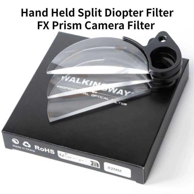 C Hand Held Split Diopter Filter FX Prism Camera Filter 7Mm +1 +2 +3 Special Effects Filter Camera