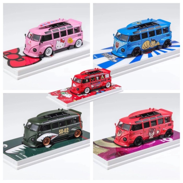 Out of Print Car Model LF Model Alloy 164 RV Van Kombi Wide Body Modified T1 Model เหมาะสําหรับ Volk