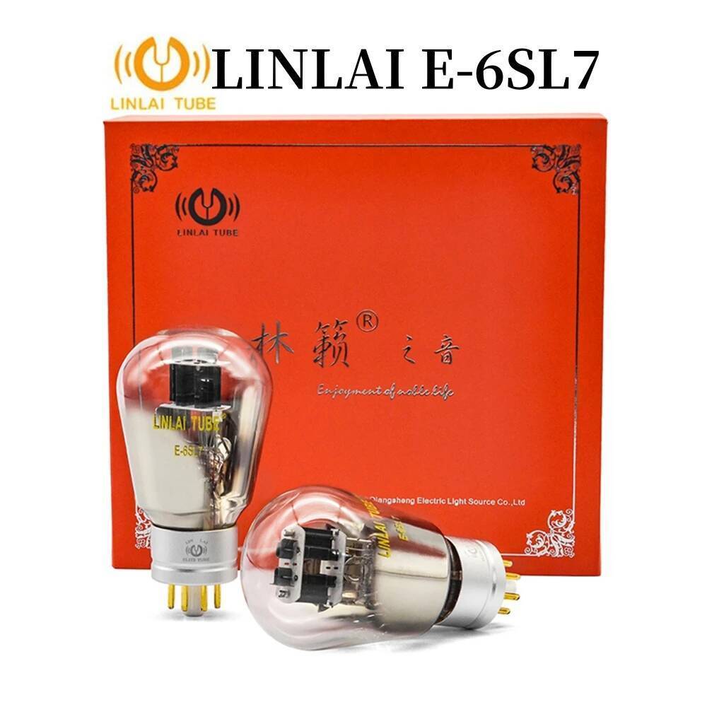 LINLAI ท่อสูญญากาศ E-6SL7 Elite Series อัพเกรด 6SL7 6H9C 6SL7GT 6N9P 6N9 5691 6N2 วาล์วเสียง Electro