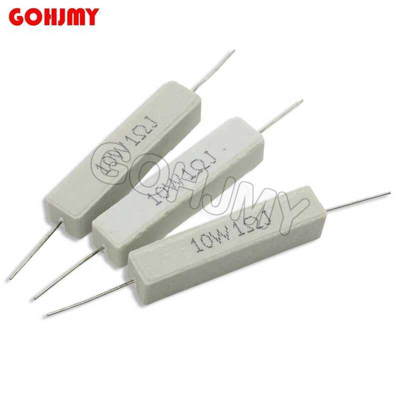 ตัวต้านทาน 10PCS 10W 0.1 ~ 10k 0.22 0.33 0.33R 1R 2R 8R 10R 15R 47R 100R 1 10 25 47 100 1K 2K 10K โอ