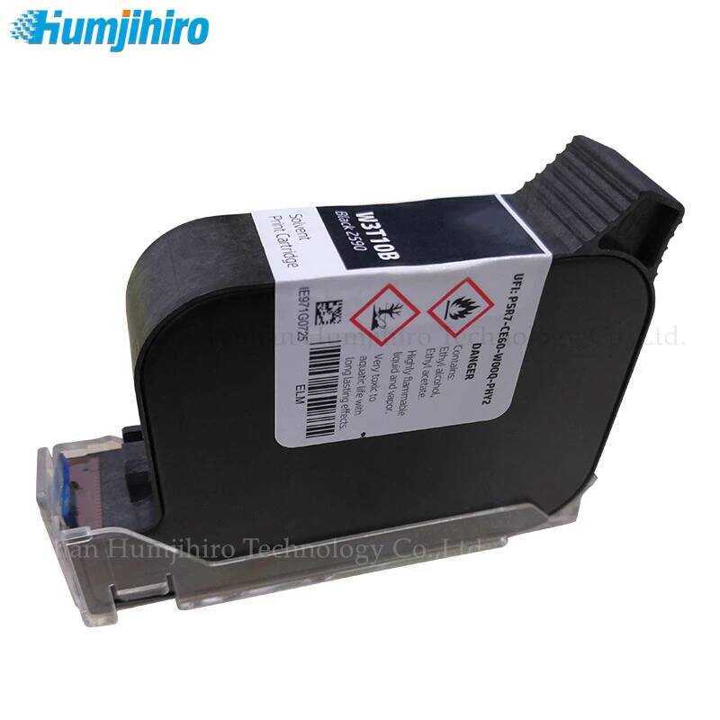 HUMJIHIRO หมึกพิมพ์ สำหรับเครื่องพิมพ์อิงค์เจ็ทมือถือ HP 2590 W3T10B Eco สีดำแห้งเร็ว