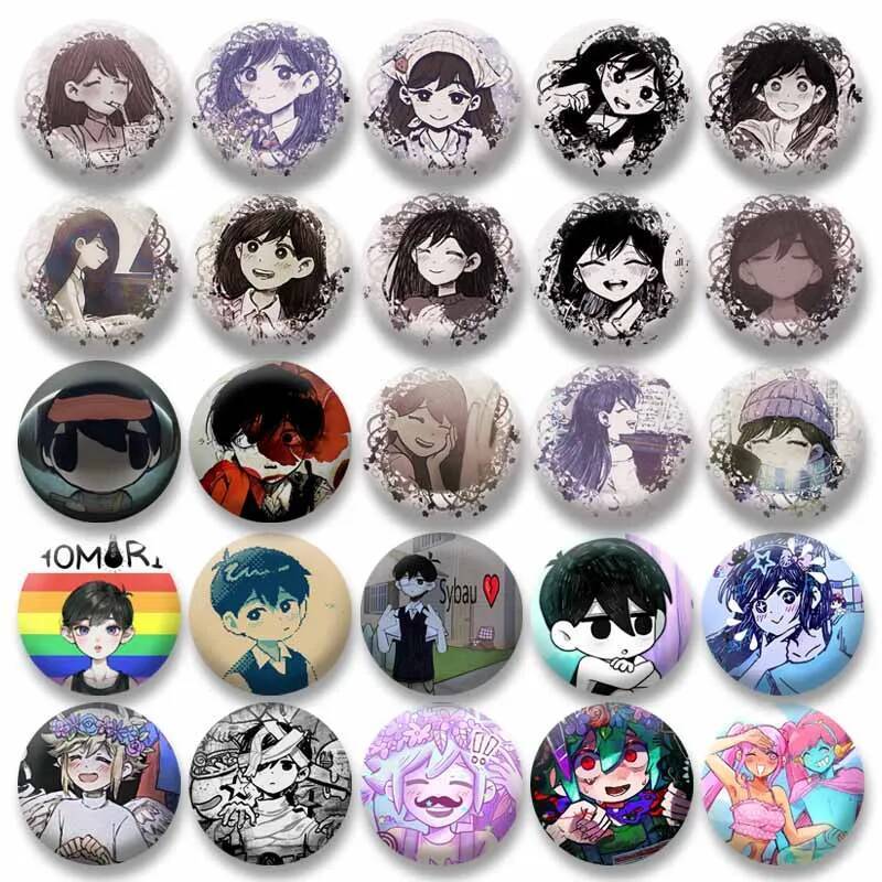 เข็มกลัดลายตัวละคร SUNNY KEL MARI AUBREY และ Omori จากอนิเมะ พร้อมป้ายกำหนดเอง สำหรับเครื่องประดับแล