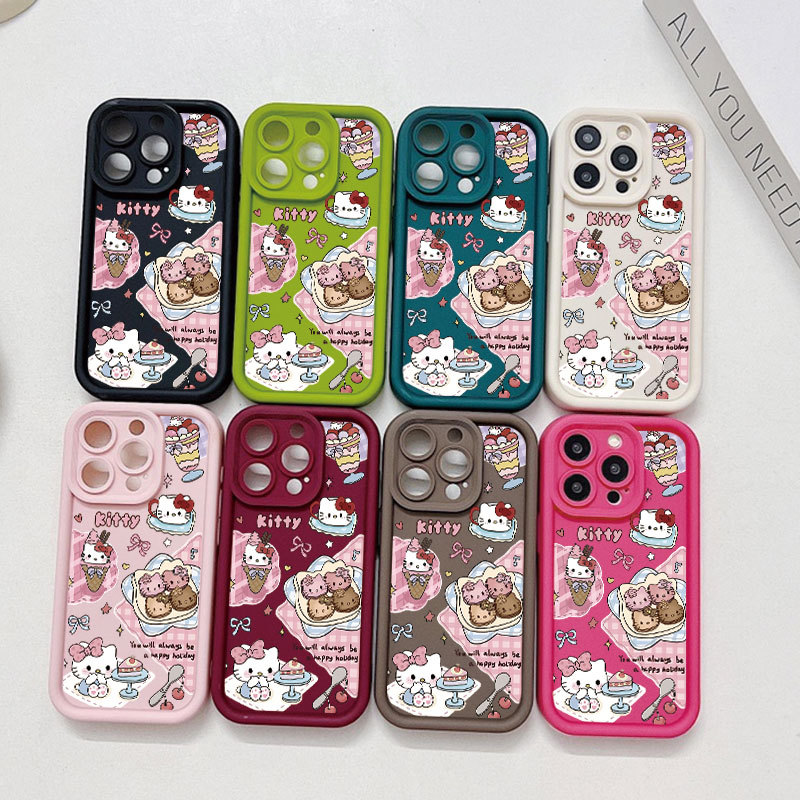 การ์ตูนน่ารักเค้กขนม KT แมวปลอกสําหรับ Samsung Galaxy A11 A12 A13 A14 A15 A20 A30 A21S A22 A55 A71 M