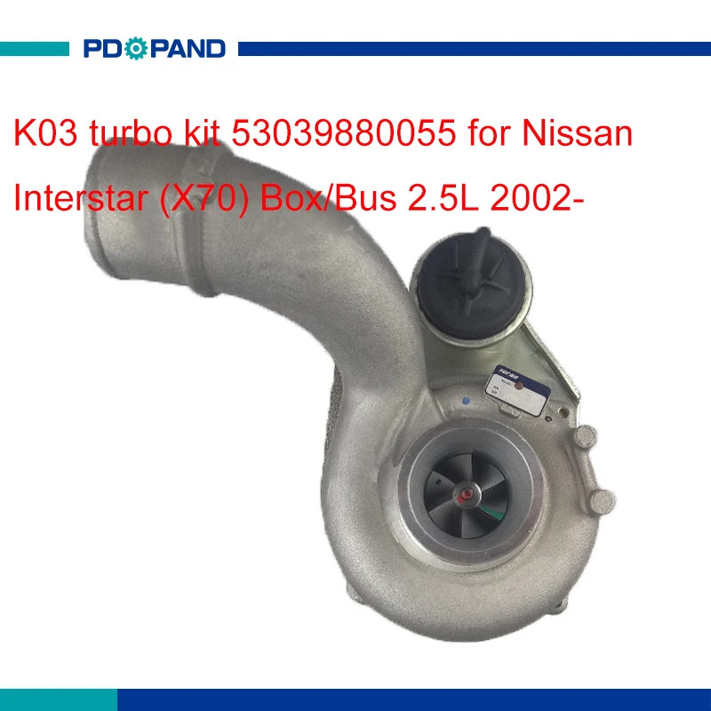 motor turbo kit K03 turbolader for Nissan Interstar X70 G9U 720 diesel engine 2.5L 53039880055 5303