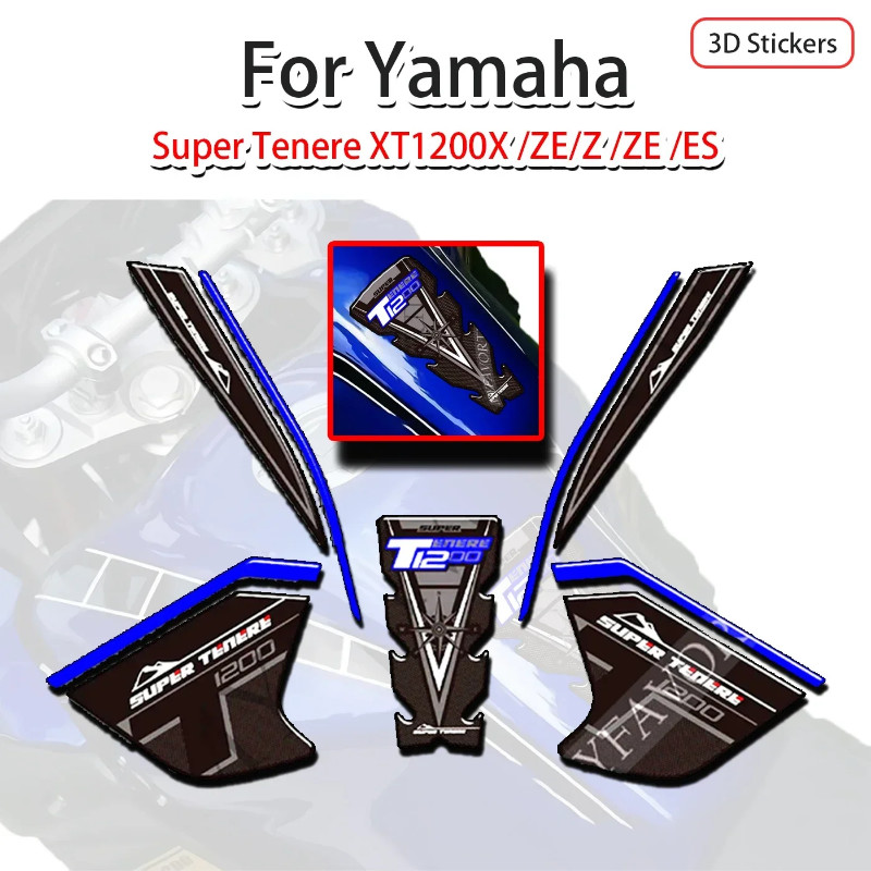 Motorcycle Stickers  Decals 3D Stickers For Yamaha Super Tenere XT1200X/ZE /Z/ /ES /E Gas Fuel Oil