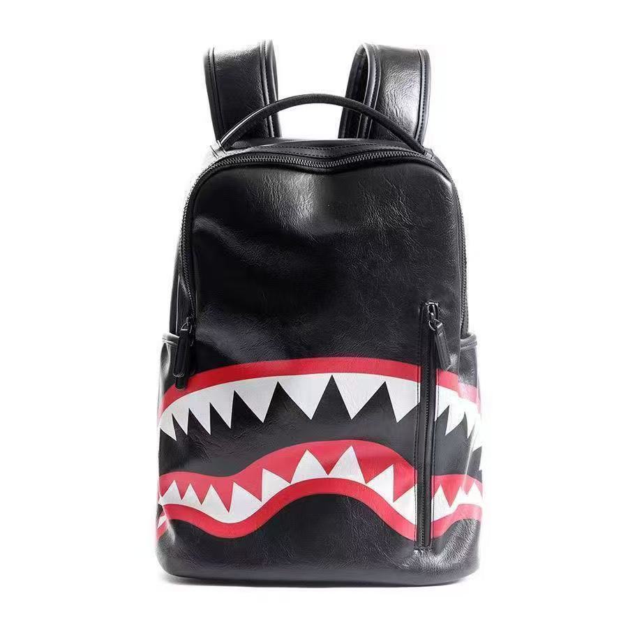 Yiren Shark Backpack ความจุขนาดใหญ่ เหมาะสำหรับการเดินทางและการพักผ่อน ทันสมัยและอินเทรนด์