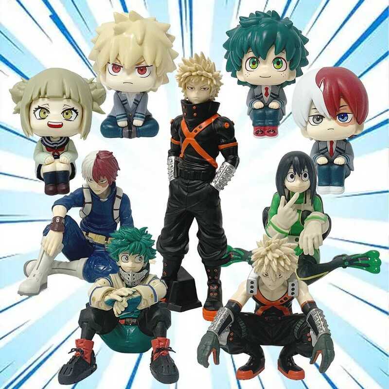 C 21Cm My Hero Academia Anime Figure Midoriya Izuku Figure Bakugou Katsuki All Might Todoroki Shoto