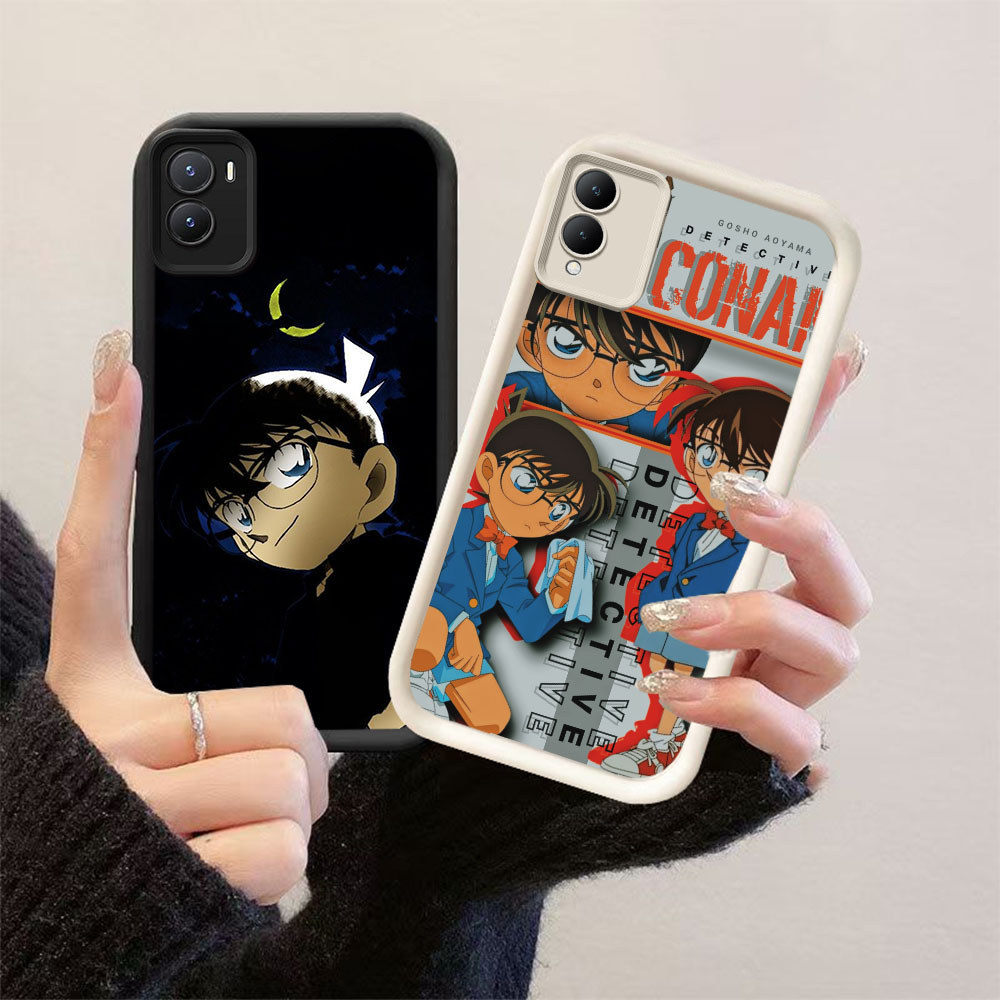 HK-14 Detective Conan Collage เคสกันกระแทกสําหรับสีดําและสีขาวซิลิโคน VIVO IQOO Z9X Y56 Y17S Y16 Z10