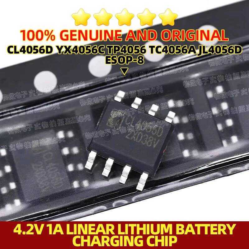 4.2V แบตเตอรี่ลิเธียมเชิงเส้น 1A สำหรับการชาร์จแบบติดตั้งบนพื้นผิว Cl4056D Yx4056C Tp4056 Tc4056A Jl