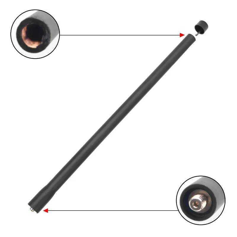 ▥ Nab6064 Walkie Talkie Low Band Heliflex เสาอากาศ 29.7-50Mhz 12 นิ้วสําหรับ Motorola Ht1250 Pr