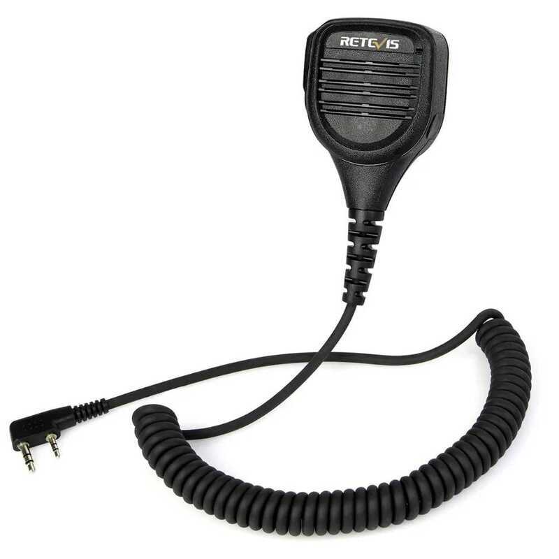 ▥ Retevis ลําโพงไมโครโฟนตัดเสียงรบกวนพร้อมแจ็ค 3.5 มม.Ptt Kenwood Rt5r H777 สําหรับ  Uv5