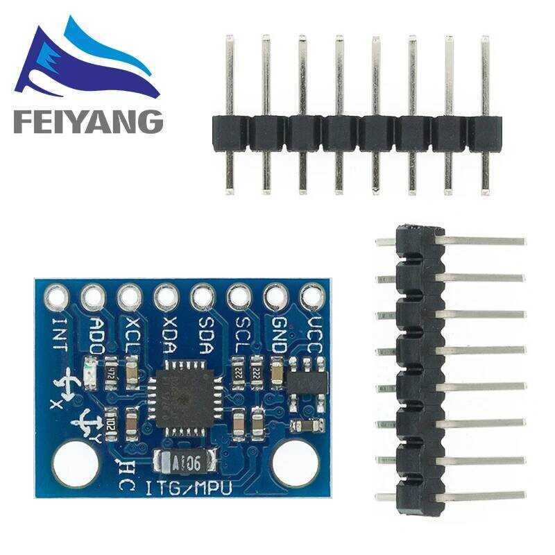 GY-521 โมดูลเซ็นเซอร์ไจโรอนาล็อก MPU-6050 MPU6050 3 แกน