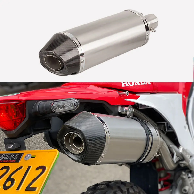 36-51mm universal motorcycle exhaust muffler for crf250 yz450f cbr1000rr zx-6r R7  ninja400 gsr750