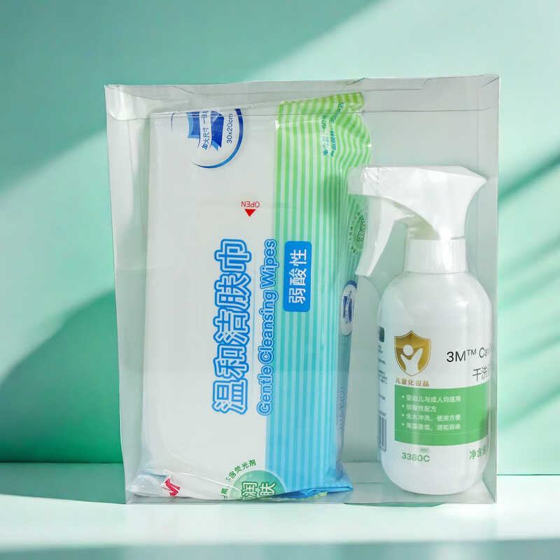 3M Jiafukang ชุดทําความสะอาดแห้ง 3380C ผ้าเช็ดทําความสะอาดอ่อนโยน สเปรย์ทําความสะอาดผิว Bath Care ทํ