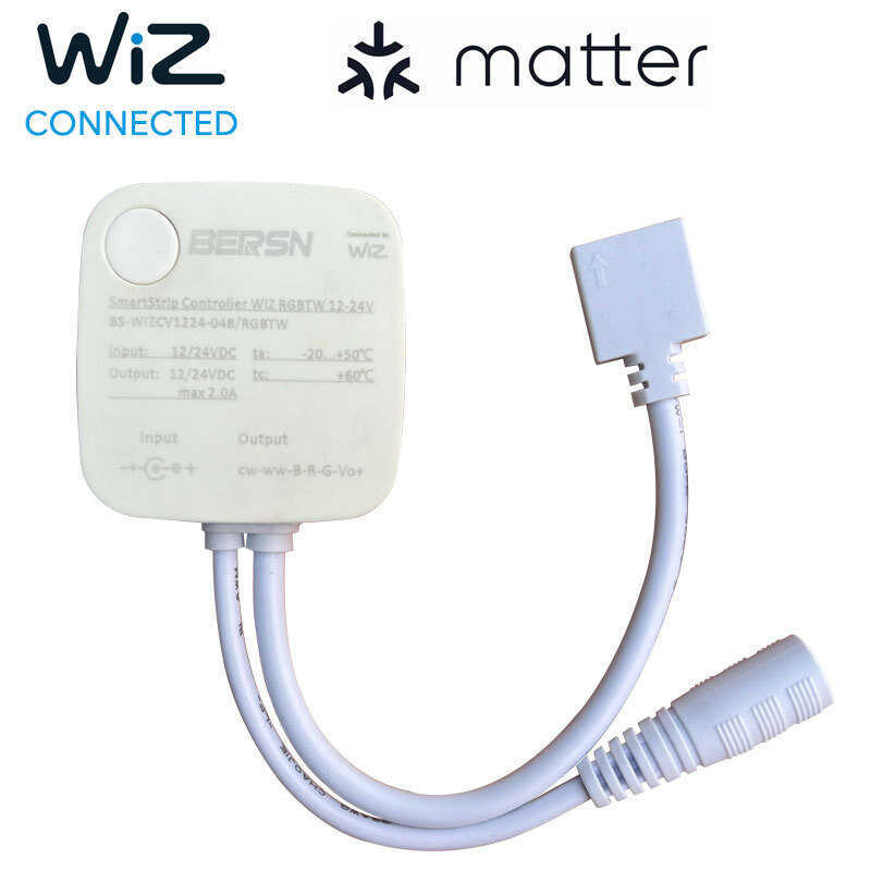 เชื่อมต่อ WiZ Smart Light พร้อมคอนโทรลเลอร์ RGBTW ห้าสีสองสี Universal Wi-Fi การเชื่อมต่อไร้สาย Dimm