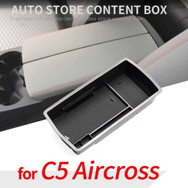 ZUNDUO Central Armrest กล่องสําหรับ Citroen C5 Aircross 2017 - 2023 Stowing Ti อุปกรณ์ตกแต่งรถยนต์สี