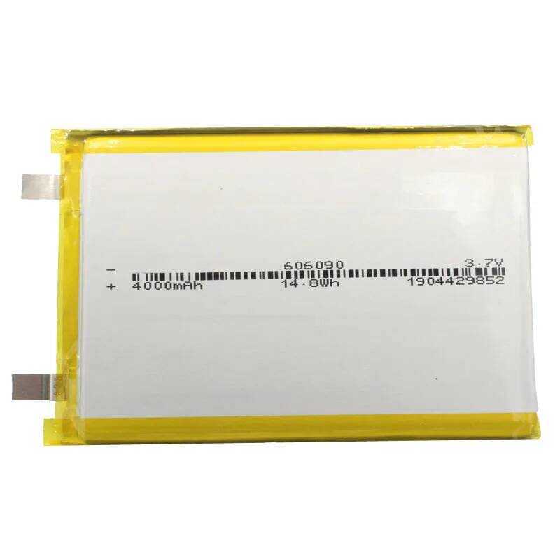 3.7V แบตเตอรี่ลิเธียมโพลิเมอร์ขนาดใหญ่ 606090 4000mAh สำหรับแท็บเล็ต คอมพิวเตอร์ แหล่งจ่ายไฟมือถือ D